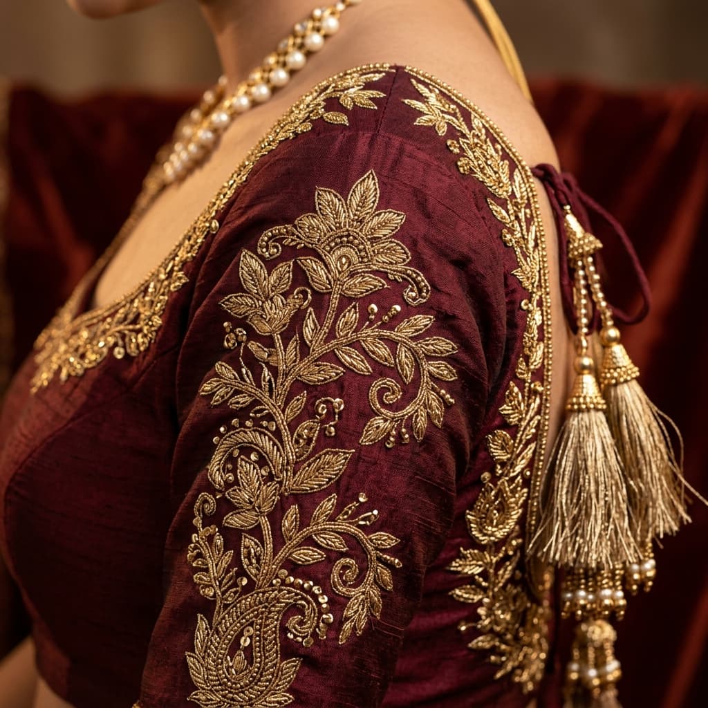 Aari Embroidery Detail