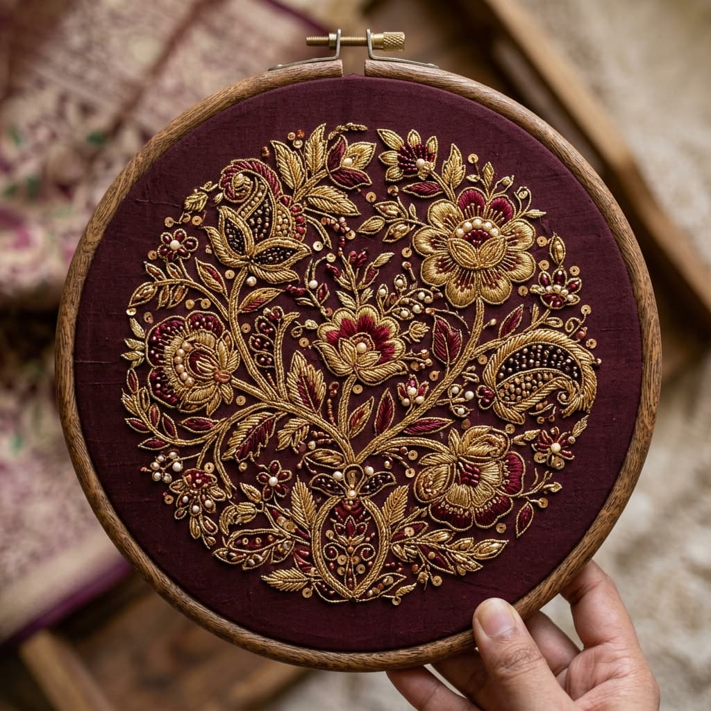 Zardosi Goldwork